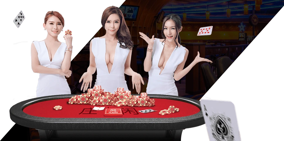 casino_girls_min บาคาร่าไลฟ์สด ดีลเลอร์สาวสวย โต๊ะเกมแดงสด เล่นจริง แจกจริง เห็นไพ่ชัดทุกตา